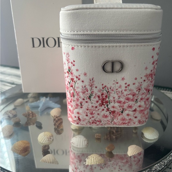 Dior Handbags - Dior Pink Floral Vanity Case